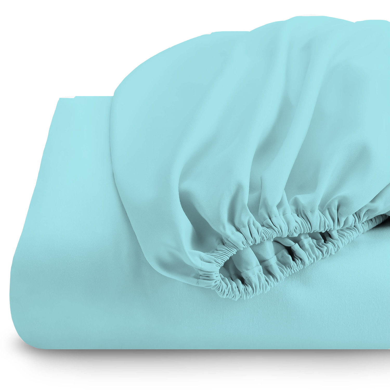 Rest Super soft Fitted sheet 120 X 200 + 25 CM-TURQUOISE